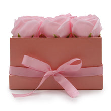 Load image into Gallery viewer, Soap Flower Gift Bouquet - 9 Pink Roses - Square - Sold in 1x unit/s per outer