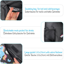 Load image into Gallery viewer, Children's car seat backrest protection organizer - Unicorns