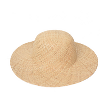 Load image into Gallery viewer, Handmade Straw Hat Natural - Frayed Wide-Brimmed