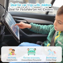 Load image into Gallery viewer, Children's car seat backrest protection organizer - Unicorns