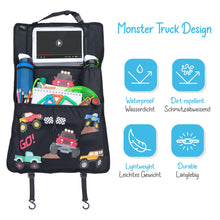 Load image into Gallery viewer, Children's Car Seat Organizer - Monster Truck