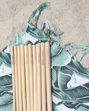 Load image into Gallery viewer, Bamboo Drinking Straws - Reusable Straw Set - 12 Straws