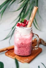 Load image into Gallery viewer, Bamboo Drinking Straws - Reusable Straw Set - 12 Straws