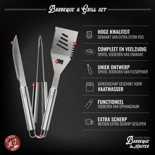 Load image into Gallery viewer, 32-Piece Luxury BBQ Grill Accessories Set in Stainless Steel