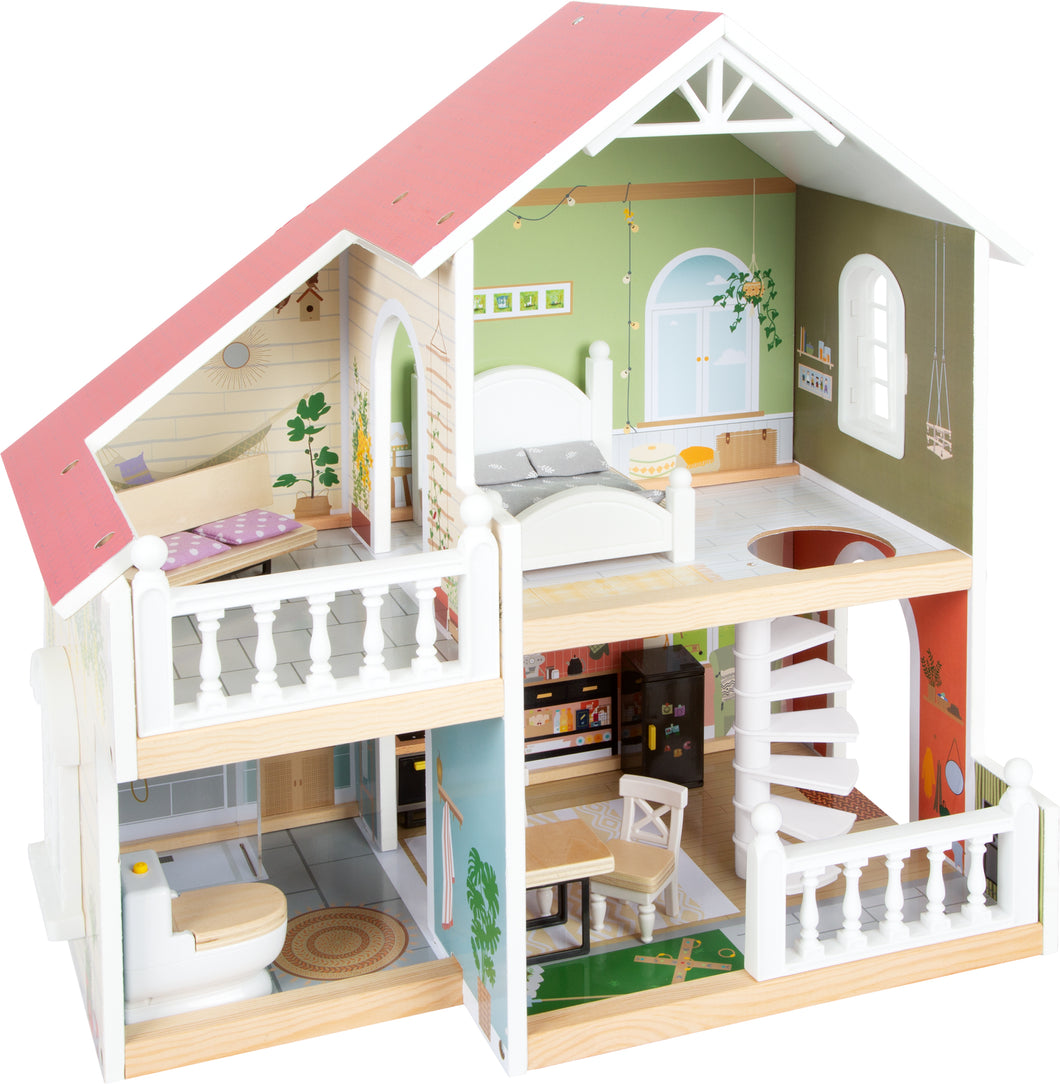 Wooden Dollhouse City Villa SEZONALL